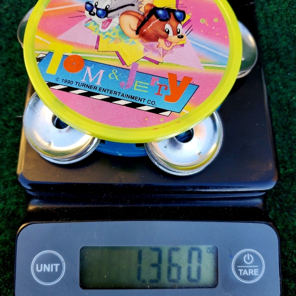 Tom & Jerry Mini Tambourine 1990 Turner Entertainment 4in Instrument - Picture 6 of 9